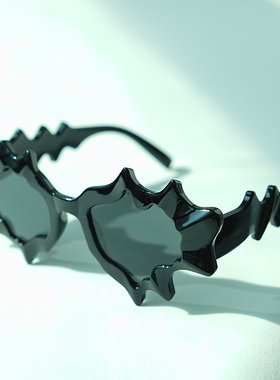 不规则搞怪男女溶解墨镜