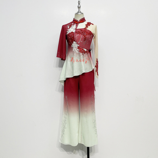 胶州秧歌舞蹈服2025新款扇子舞民间女演出服飘逸艺考剧目服装定制