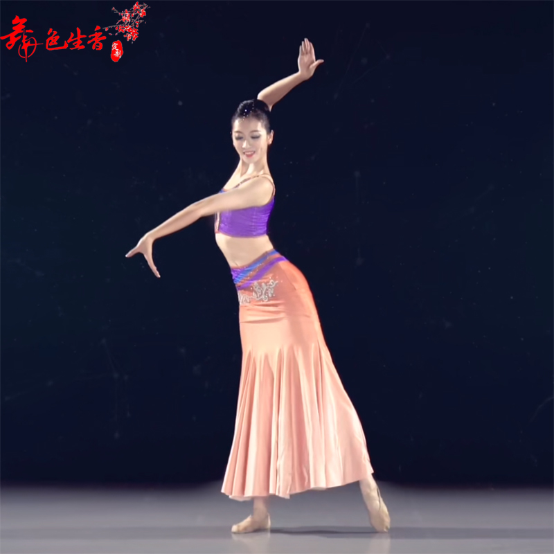 桃李杯演出鱼尾裙艺考孔雀舞