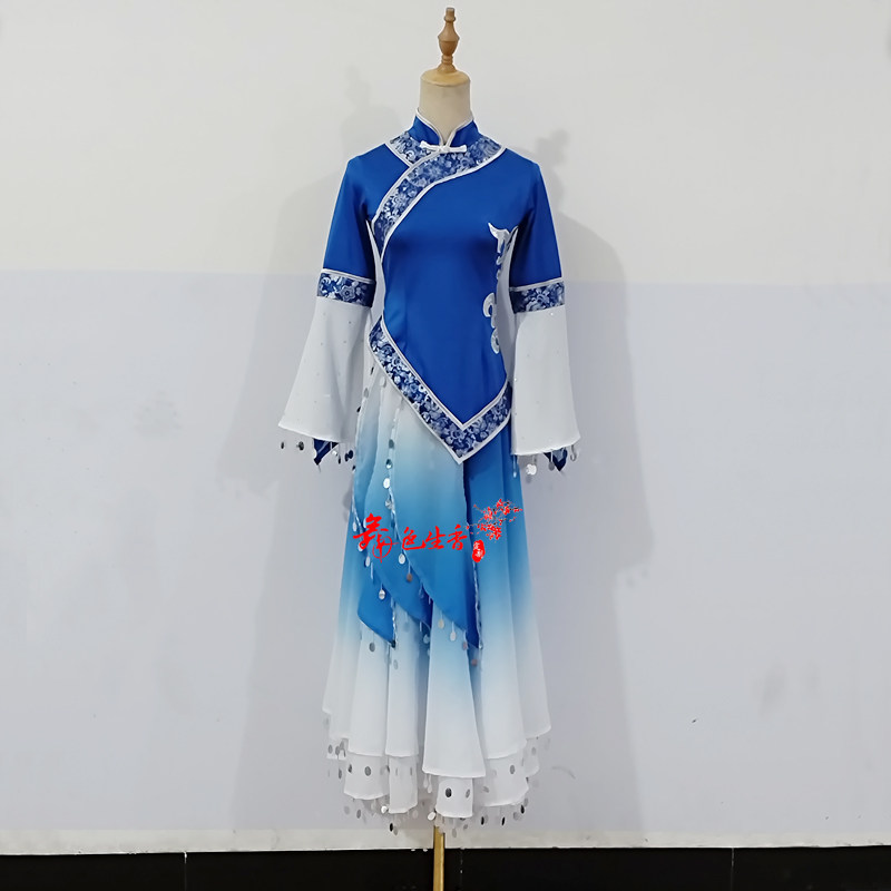 民族民间舞蹈服藏舞其其格玛演出服女蒙古舞艺考蒙族表演服定制