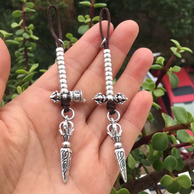 藏式合金款式念珠计数器diy108颗佛珠饰品金刚星月手搓棉绳配件图片