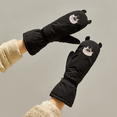 香丝入柜女聚酯纤维包指学生手套