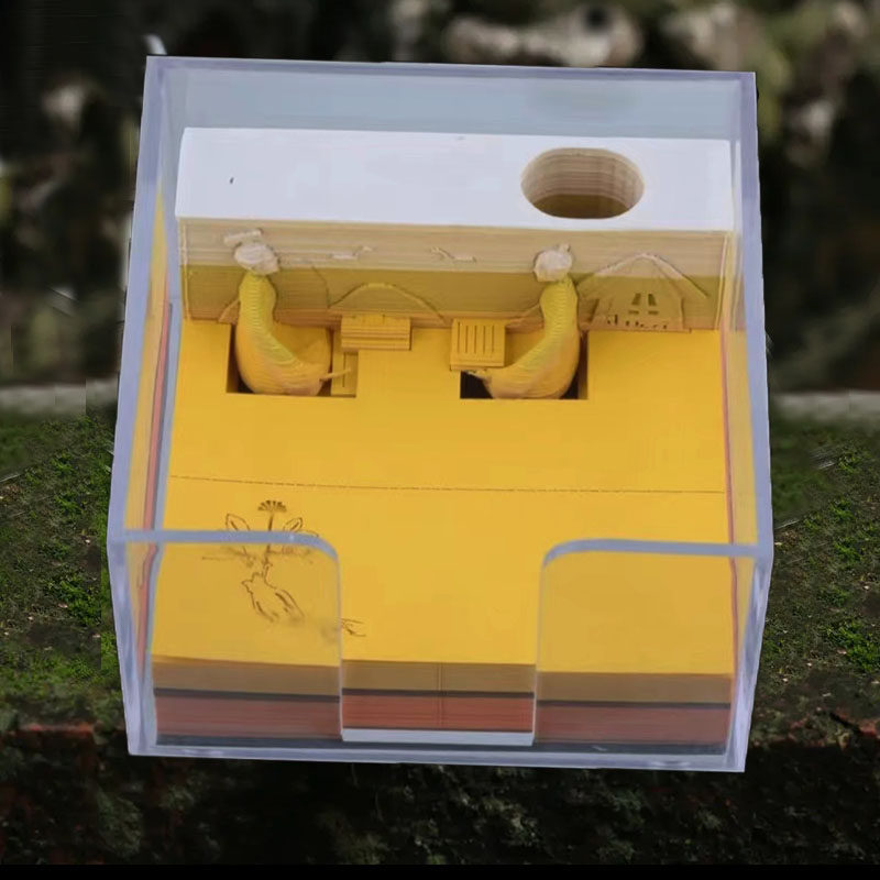 岐黄论道3d手撕便签纸中医文化文创桌面摆件立体家居饰品创意礼物