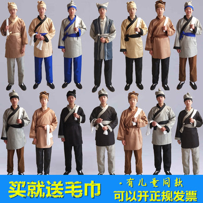 新款农民古装小二服火锅店员工服