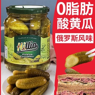 清仓越南进口希可欧酸黄瓜680g俄式 0脂肪酸青瓜配泡菜汉堡酱牛排