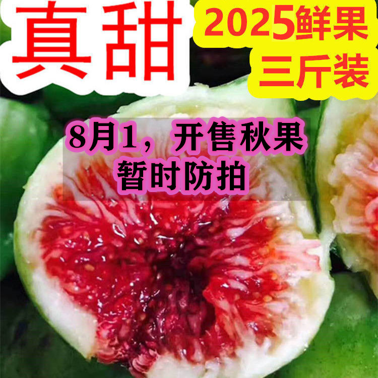3斤新鲜无花果威海青皮无花果甜孕妇水果顺丰空运