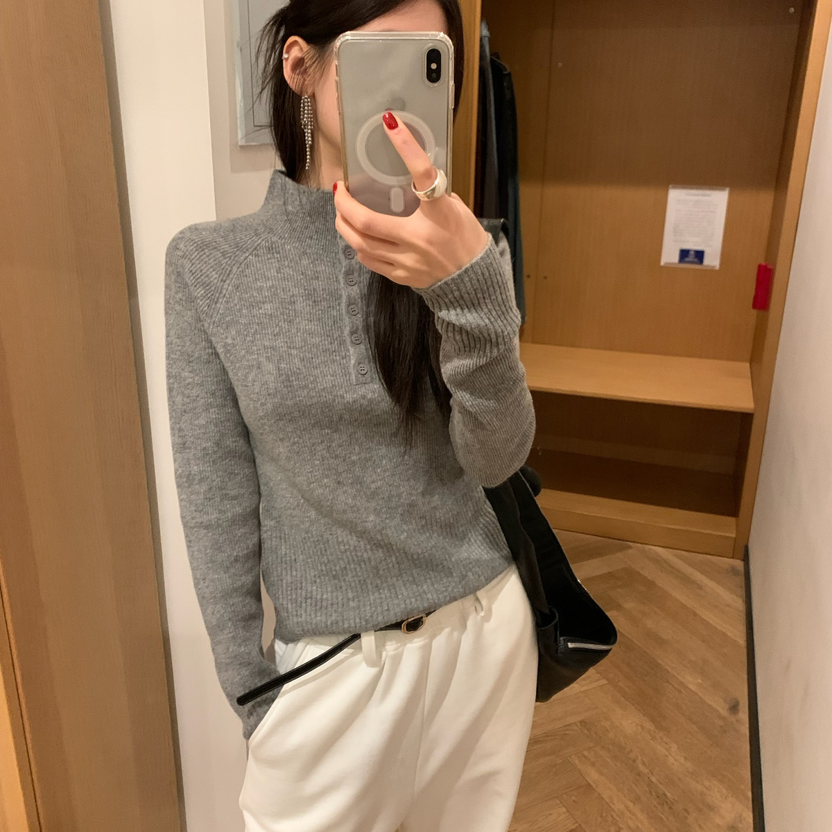 TABLE-色羊毛针织衫毛衣舒适亲肤保暖针织衫（含100羊毛）3867-毛