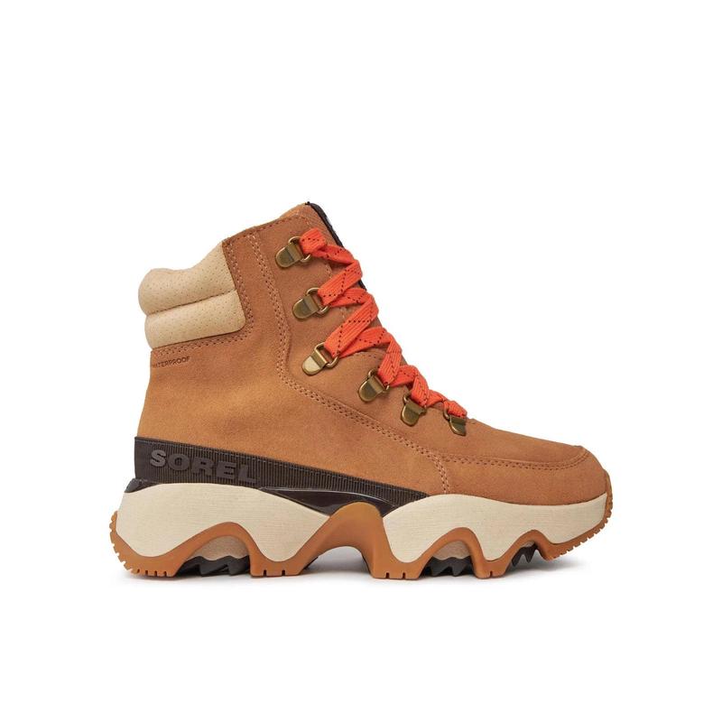 代购SOREL女士雪地靴保暖防滑缓震户外靴高帮系带女靴