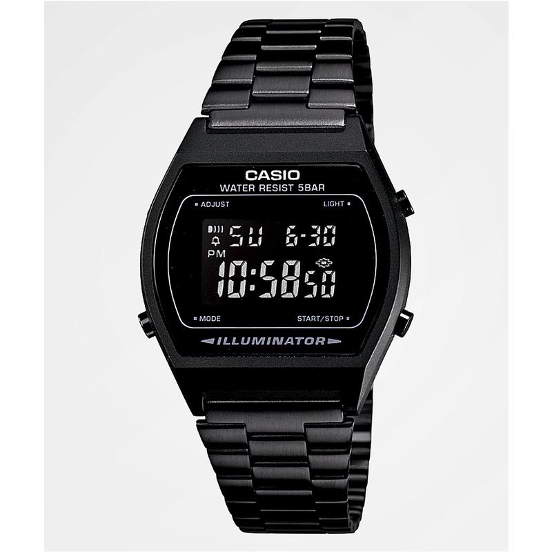 代购卡西欧男女腕表计时闹钟日期夜光金属防水钢带黑色商务休闲