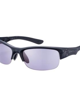 代购SWANS女士太阳镜防紫外线偏光高透光可更换镜片黑色全框超轻