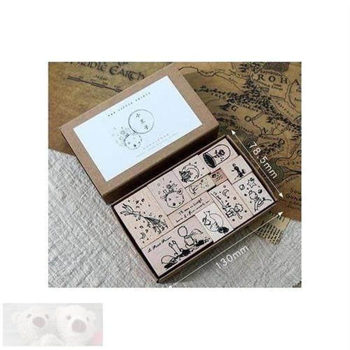 11枚复古木质手帐印章套装温暖小王子绿植文艺日常装饰手账印,文具电教/文化用品/商务用品,成品印章/学生用印/火漆,淘宝优惠券,粉丝福利购,淘宝优惠卷