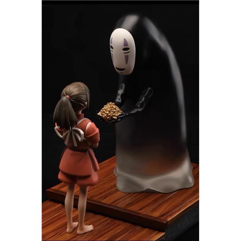 神隐手握系列玩具千与千寻小千无脸男GK雕像手办收藏公仔桌面摆件