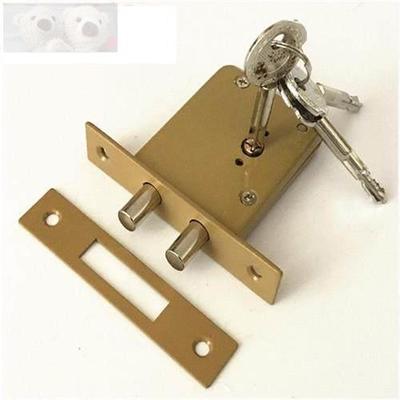 AFS安防B1045L双杆插芯锁防盗锁隐形门锁十字钥匙管井锁通道暗锁