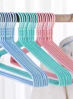 加大特粗46cm浸塑衣架50支 大号晾晒裤架干湿两用防滑衣挂衣撑子