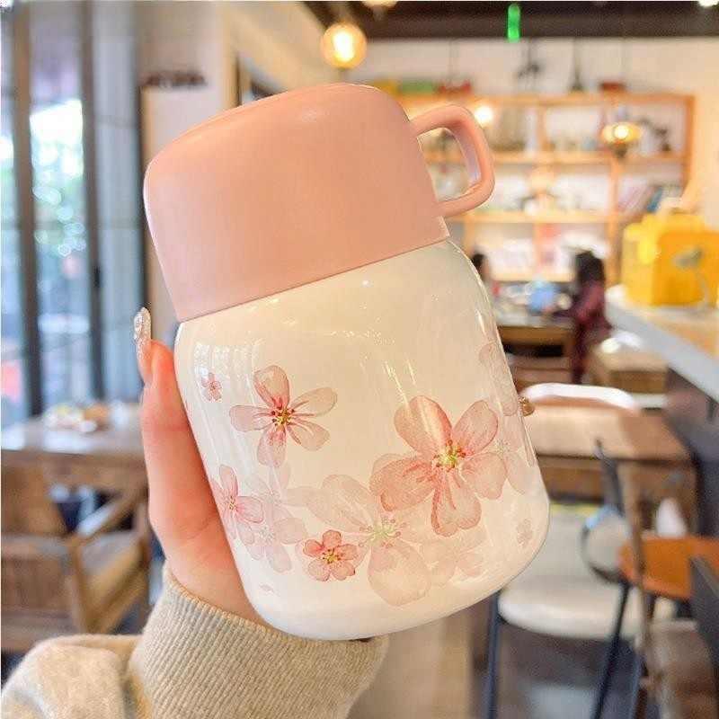 316不锈钢宽口焖烧杯高颜值上班族便携保温早餐杯闷粥燕窝银耳羹