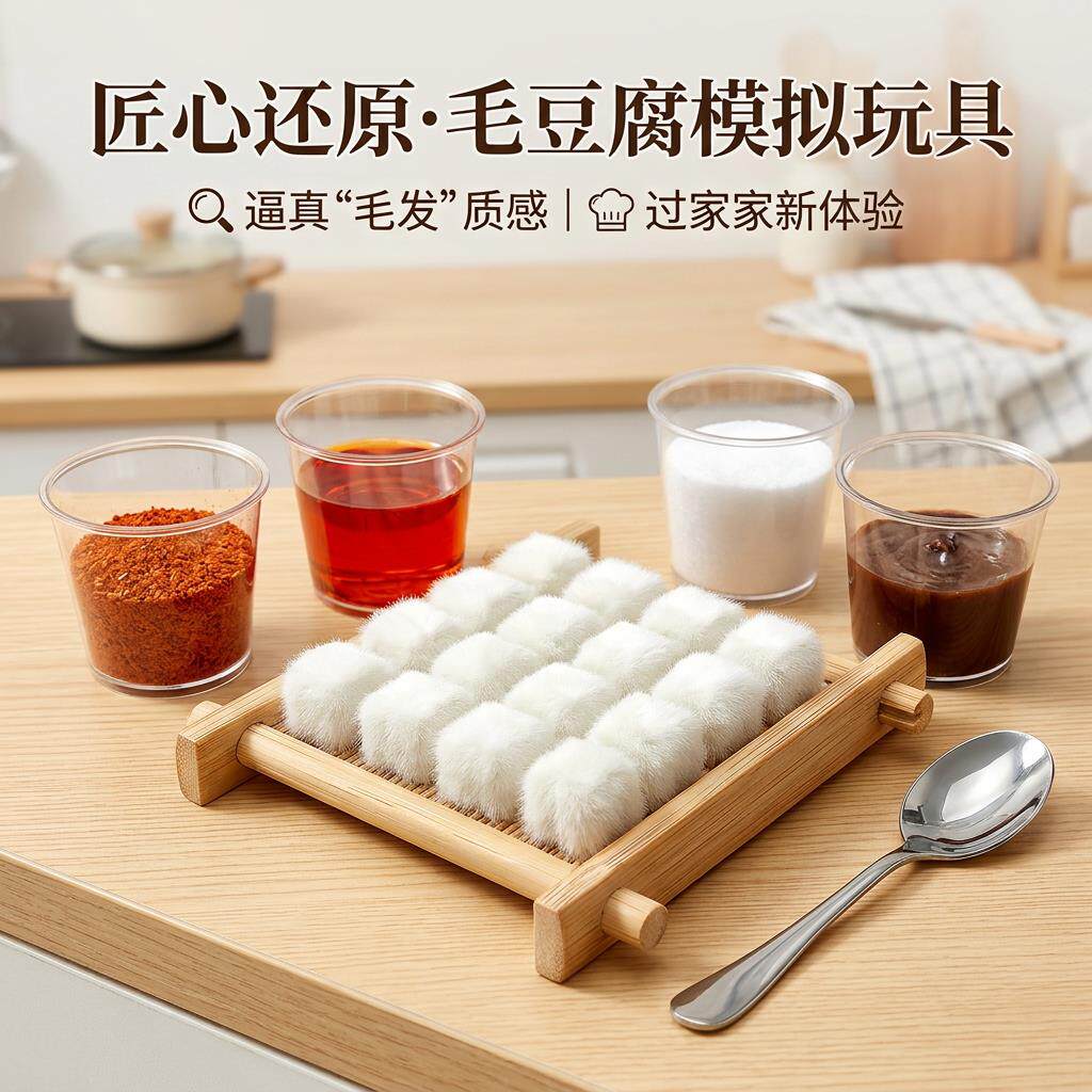 新款霉豆腐玩具儿童亲子解压互动游戏创意自制手工手工diy材料包