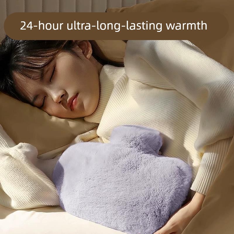 高档暖手宝热水袋注水可插手加厚放吧被窝专用暖脚痛经女生热敷暖