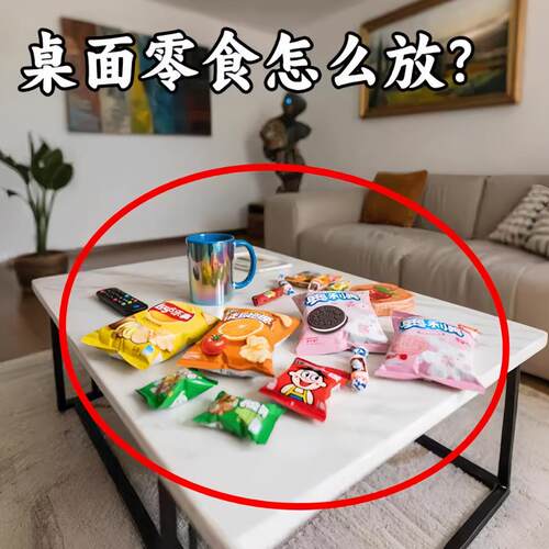茶几零食怎么放？零食收纳盒桌面上茶包透明亚克力长方水槽沥水袋