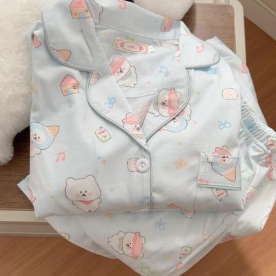 春季甜美可爱睡衣家居服女长袖