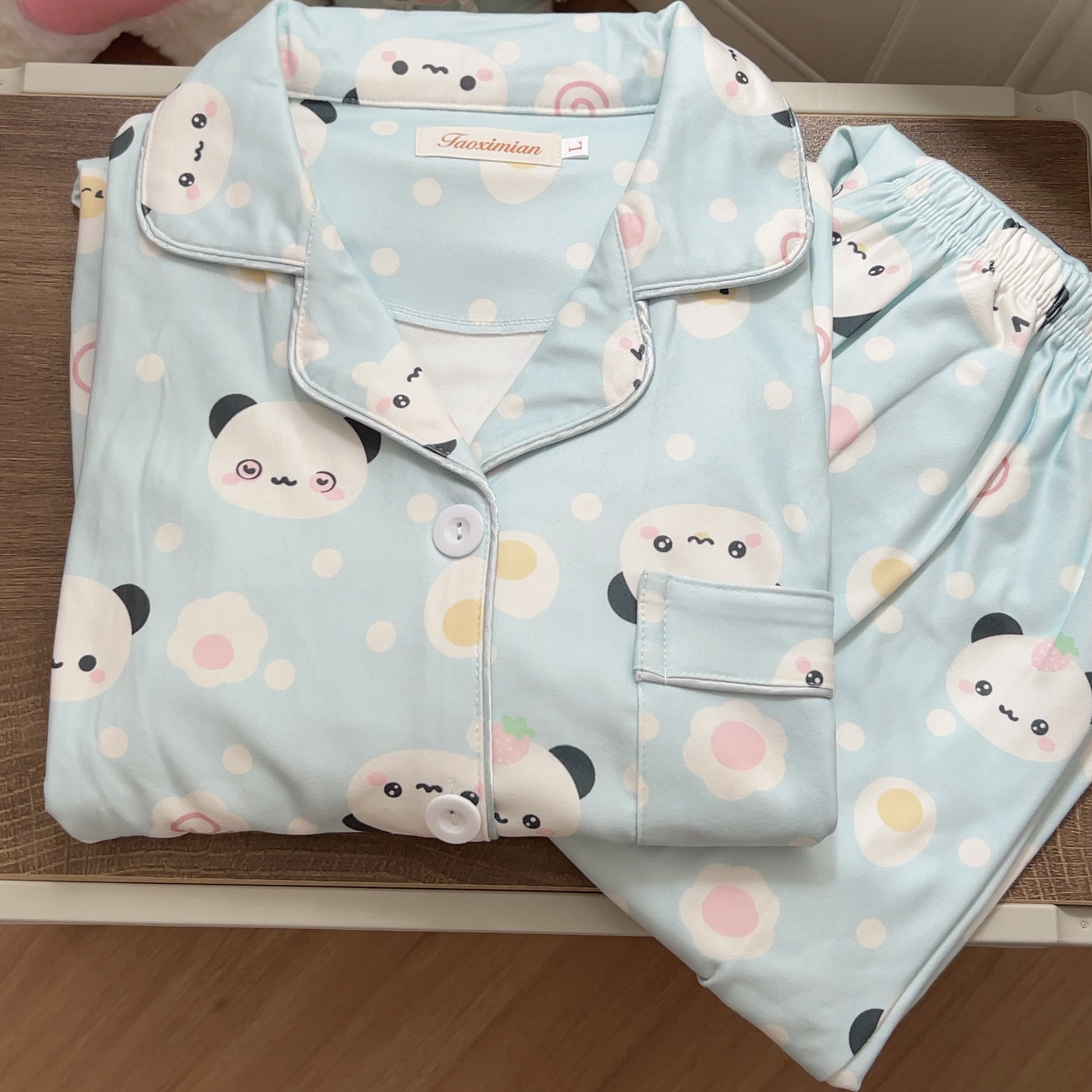 冬季德绒睡衣女新款卡通可爱