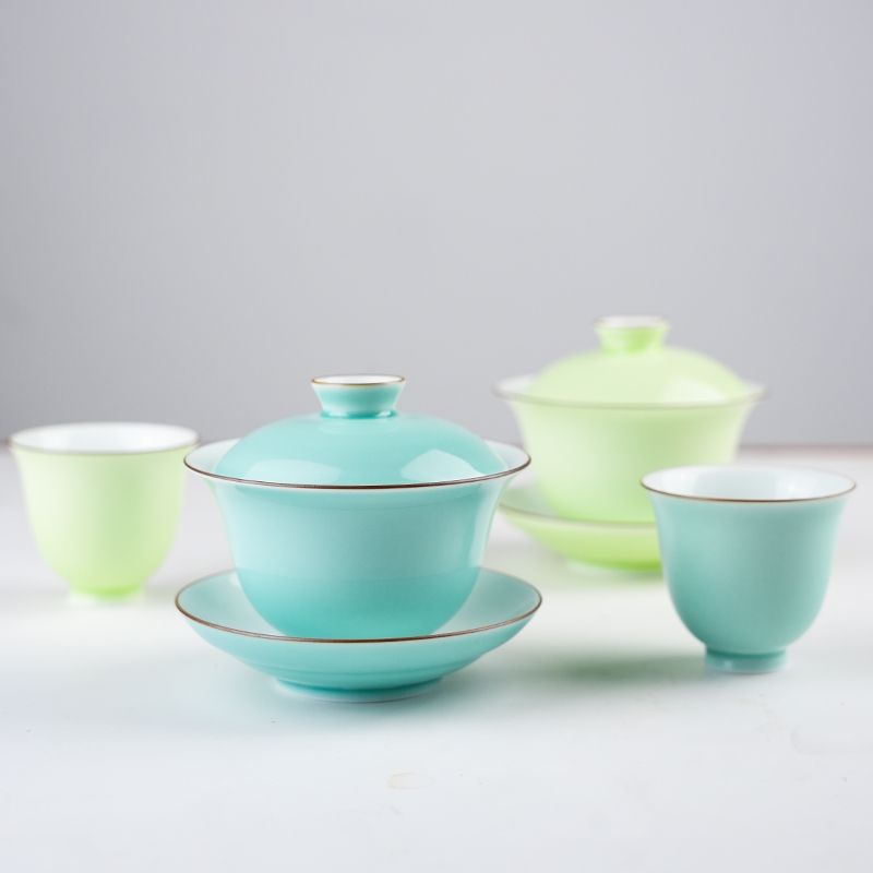 小师姐欢喜一盏茶三色盖碗