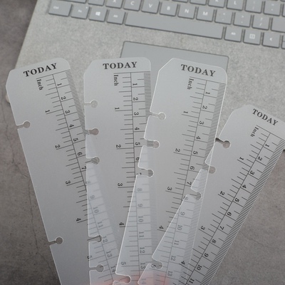 a5活页本透明书签尺a6PVCA4翻页