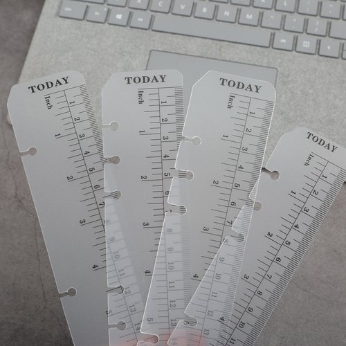 a5活页本透明书签尺a6PVCA4翻页