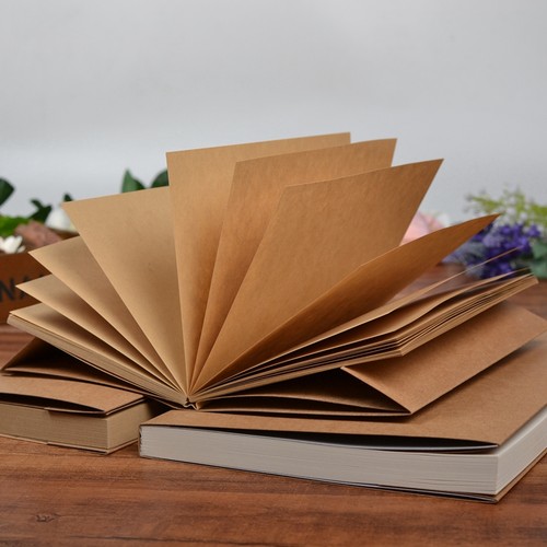 牛皮纸书衣式空白厚本B6速写DIY
