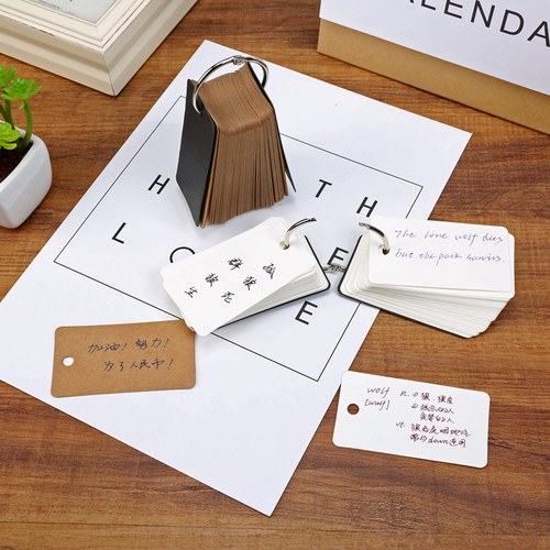 迷你口袋空白便签本随身单词卡片