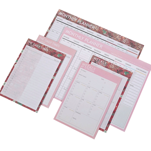 月计划清单周计划便签本 TO DO LIST 每日计划行事录待办事项便条本 每日要事 Monthly planner Weekly