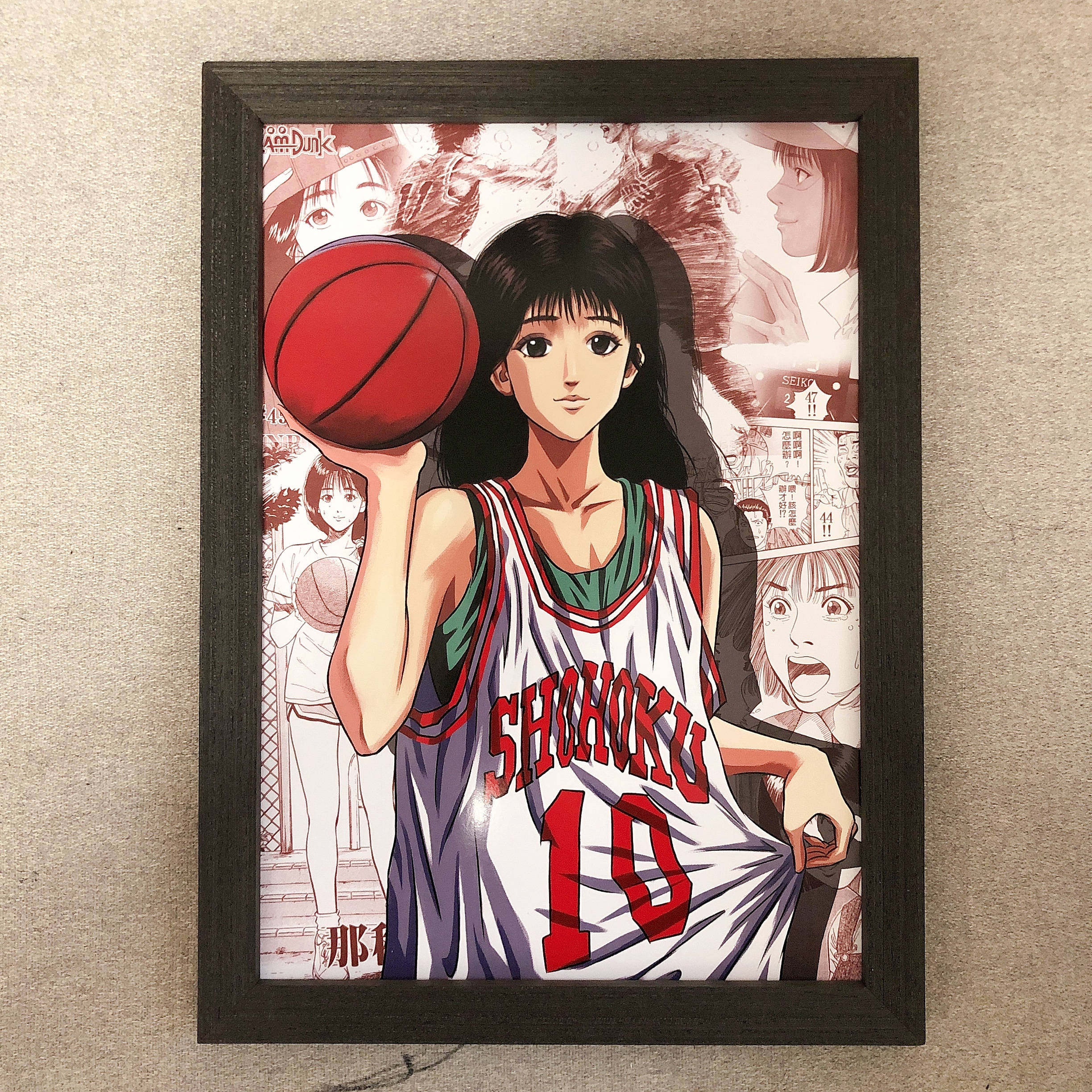 设绘人灌篮高手赤木晴子球衣青春现代动漫挂画落地画摆台相框海报