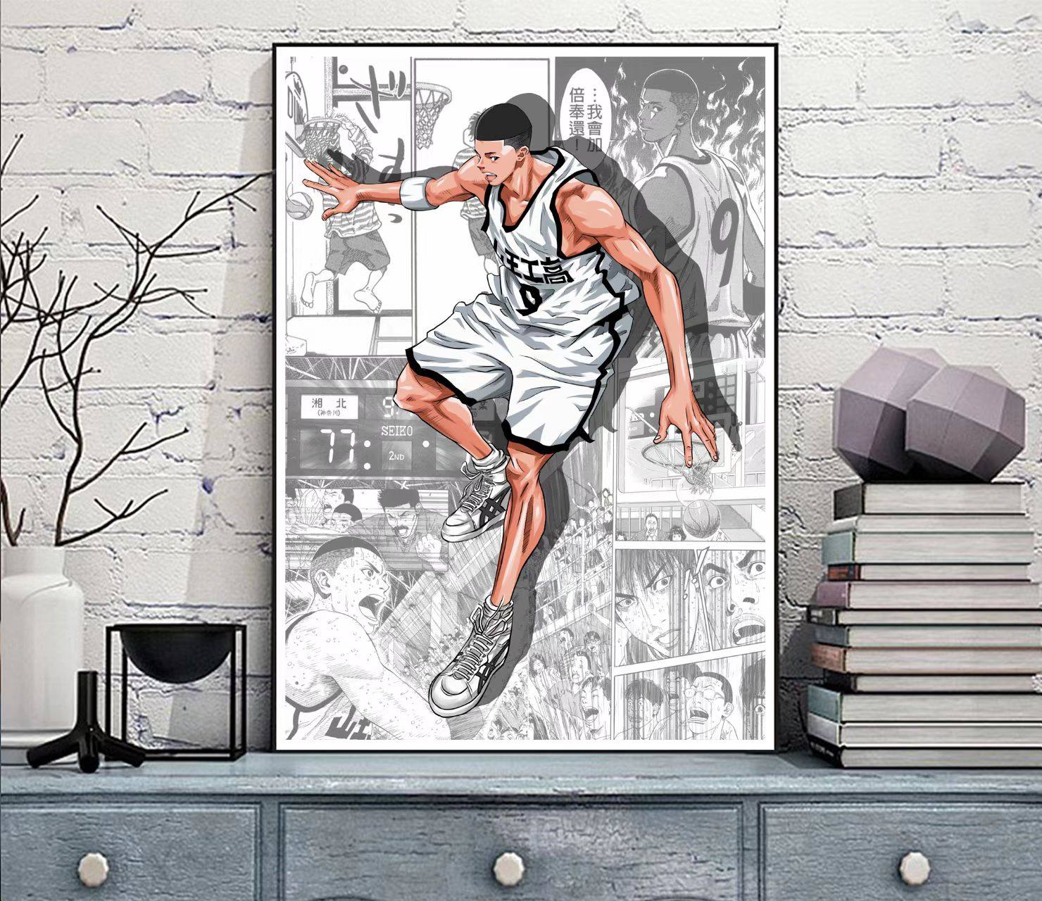 灌篮高手最强高中生泽北荣治卧室客厅玄关现代卡通挂画背景画摆台