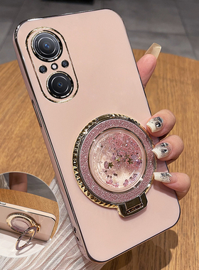 适用华为nova10青春版手机壳nove10lite保护硅胶套JLN一AL00全包防摔JLNAL软壳带支架女note高级感流沙钢化膜