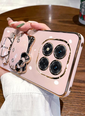 适用于红米note14pro十手机壳小米redminote14por保护硅胶套5g全包防摔软壳redmi带镜子支架女加145g可爱卡通