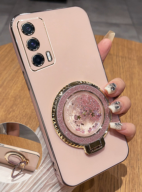 适用realmeX7pro至尊版手机壳realme真我X7por保护硅胶套RMX3115全包防摔5G软壳oppo曲面屏oppox女带支架流沙