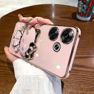 适用于红米note13R手机壳小米redminote13rpro保护硅胶套5G全包防摔redmi软新款r带镜子支架pro女rpor可爱r5g