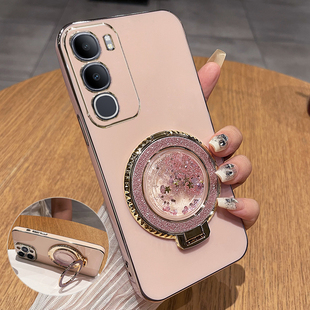 适用vivoy50手机壳vivo保护y50m硅胶套y50i镜头y50s全包y50e防摔5g软e5g带支架V2443A流沙s5g女m5g高颜值505g