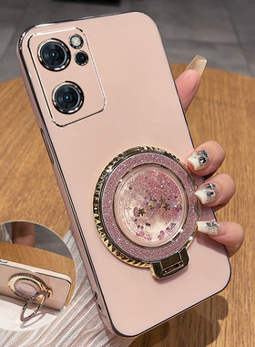 适用opporeno7手机壳reno7pro保护reon7se硅胶套oppo全包por防摔5g软opporeon流沙es新款75g女高级感PFJM10带