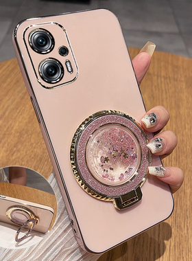 适用于红米note11tpro手机壳小米redminote12T保护Pro十硅胶套redmi全包防摔11T软女tpor带支架流沙ins新款加