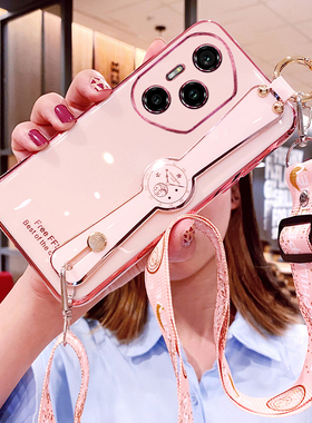 适用华为荣耀300pro手机壳honor300u腕带ultra保护硅胶套AMP一AN00斜挎挂绳AMM全包por防摔软壳女p可背带新款