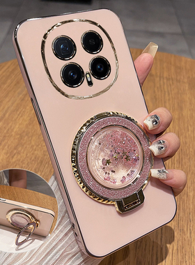 适用华为荣耀magic8手机壳魔术8pro保护硅胶套BKQ一AN00镜头全包防摔10软honor女m8带支架流沙新款高级感网红