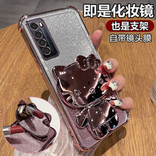 适用华为nova7手机壳n7pro保护nove7se硅胶套JEF一AN00带镜头膜全包JER防摔透明软note支架镜子75g女10可爱新