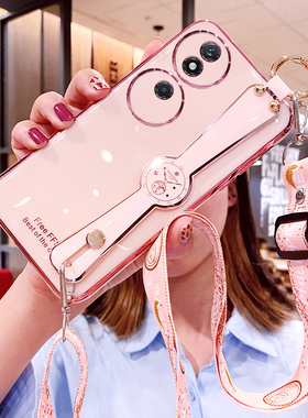 适用华为荣耀X7b手机壳honorX7b腕带X7c保护X7a硅胶套x7斜挎挂绳x7d全包5g防摔x女honor软壳7a可背带7c新款7d