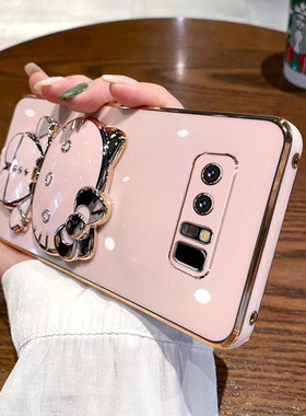 三星note8带镜子凯蒂猫保护套