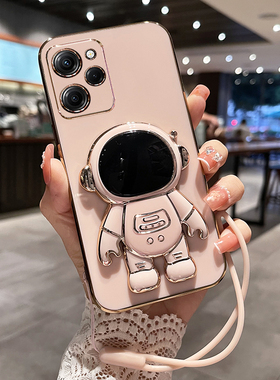 适用于红米note12pro极速版手机壳小米redminote12por保护硅胶套全包防摔软卡通prospeed男女speed创意带支架
