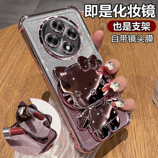 适用oppoA3iplus手机壳oppo保护A3i硅胶套plus带镜头膜PKA110全包防摔5g透明软opa女新款0pp0支架镜子oppopka