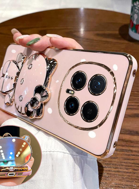 适用华为荣耀magic8手机壳魔术8pro保护硅胶套BKQ一AN00全包防摔10软honor女m8带支架镜子可爱卡通新款高颜值