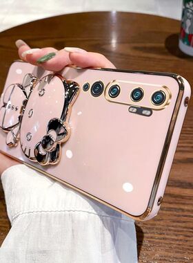 适用于小米cc9pro手机壳micc9por保护硅胶套c9全包防摔mi软壳c99创意外壳mlcc新款9p尊享女ccp可爱带镜子支架