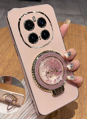 适用华为荣耀magic7手机壳魔术7pro保护硅胶套PTP一AN00镜头全包防摔10软壳por女60新款高级感流沙带支架创意