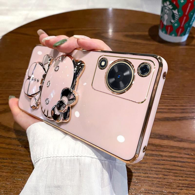 华为畅享70带镜子凯蒂猫保护套